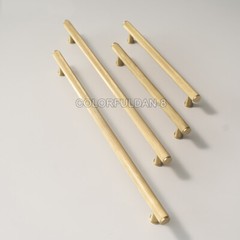 10PCS Brass Knurled Handle Furniture Handle Cabinet Drawer Door Pulls T Bar Knob
