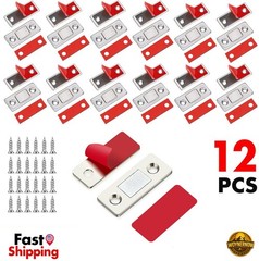 12 Pack Monkey Magnets Ultra-Thin Magnetic Plates Keep It All Shut,AS-SEEN-ON-TV