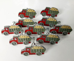 Kids Dump Truck Draw or Cabinet KnobsAluminum Painted LOT OF 10 with Screws