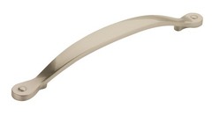 Cabinet Pull 6-5/16 in 160 mm Center-to-Center Satin Nickel Hardware