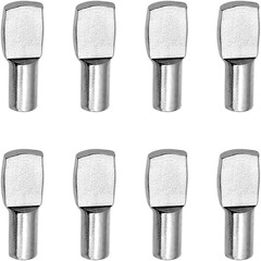 100 Pcs Shelf Pins, 5Mm Spoon Shape Nickel Plated Shelf Support Pegs for Bookshe