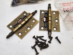 2 pairs Ajax #5976 Flat Cabinet Door Self Closing Hinge 2-1/4″ x 1-3/4″