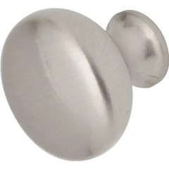 MW# 800751 Round Cabinet Knob 1-1/8 in (30mm) Satin Nickel 2 PK