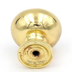 Belwith Eclectic Ultra Brass 1 1/4″ Ringed Polished Brass Cabinet Knob P548-LP