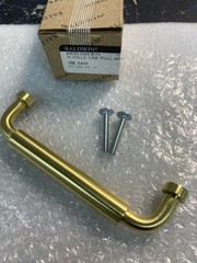 Baldwin 4400044BIN Satin Brass 4″ Cabinet Pull, Estate Collection