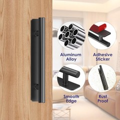 2PCS Easy Install Self-Stick Handles – Perfect for Kitchen and Closet Cabinets