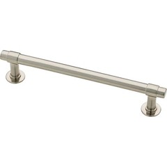 Francisco (1-Pack) Cabinet Handles 5-1/16′ Hole Center Satin Nickel Kitchen