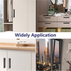 2PCS Easy Install Self-Stick Handles – Perfect for Kitchen and Closet Cabinets