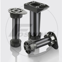 Kitchen Cabinet Plinth Feet Legs Black Carcase Unit Base Plastic Adjustable Legs