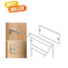 Easy-to-Install Sink Tip-Out Clips Set: 2 Heavy-Duty Acrylic Dowels Included