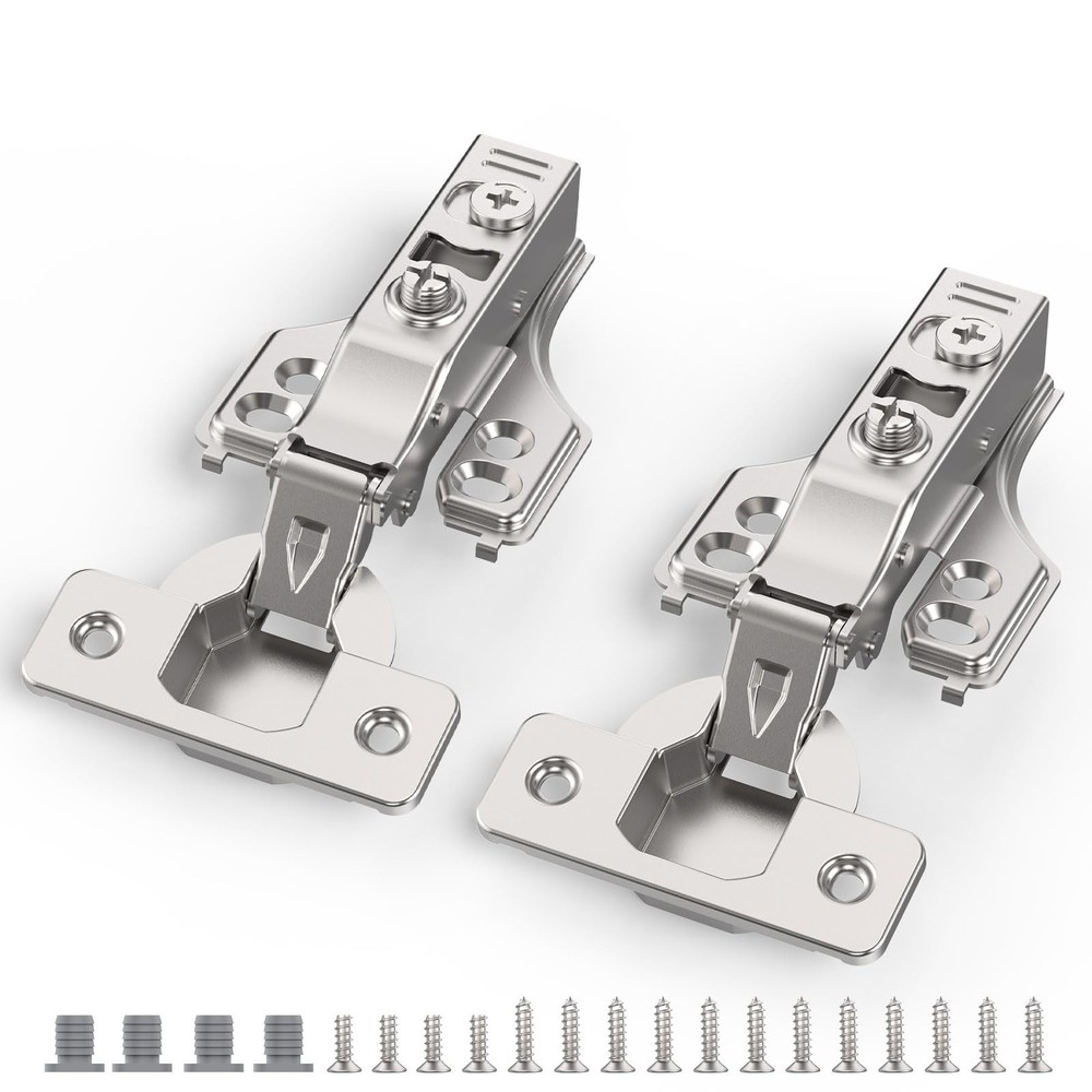 20 Pack 3/4″ Full Overlay Soft Close Concealed Hinge for Face Frame ＆ Framele…