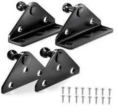 Gas Strut Mounting Brackets, 10mm 10mm-4pcs-Black 10mm L-Type and Flat-Type