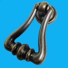 4x Argenton Antique Style Brass Plated Drop Pull Handle For Draws & Cabinets