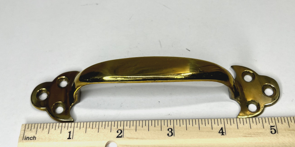 5-1/4″ x 1-3/16″ Brass Cabinet Hardware Pull Handle
