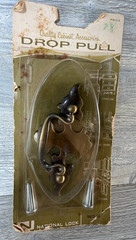 Vintage National Lock Antique Drawer Cabinet Drop Pull V612-4A NOS USA Made