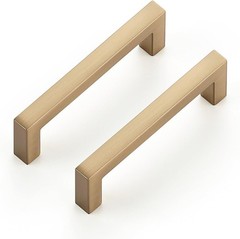 Cabinet Handles 3 Inch Hole Center Slim Champagne Bronze – 3-5/16″ Length