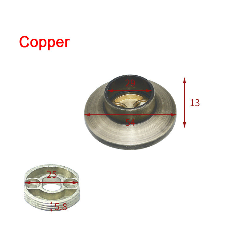 25mm Inner Dia Zinc Alloy Concealed Round Flange Seat Wardrobe Hanger Rod Holder