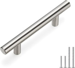 35Pack Cabinet Handles Brushed Nickel Cabinet Hardware 3in Hole Centers Cabin…