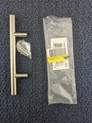 (QTY 11) Dynasty Hardware P-1001-SN: 5-3/4″ European Cabinet 3” Center Bar Pull