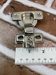 1pr HDS 1/2 Overlay Self Closing Concealed Hinge for Framed Cabinets 804404 NEW