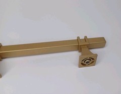 Matte Brushed Gold Tone Metal Cabinet Drawer Pulls Handle 4 Pack