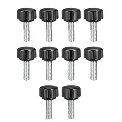 10PACK M5 x 20mm Male Thread Knurled Clamping Knobs Grip Thumb Screw on Type