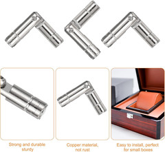 12Pcs Invisible Brass Barrel Hinge, 30X5Mm Concealed Hinges, Folding Support Cyl
