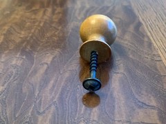 Original Ethan Allen Country Craftsman Wood Small Knob Pull 7/8 inch dia.