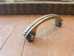 Keeler Annapolis Rope Design ant. english 3″ Ctr Solid Brass Cabinet Pull P414