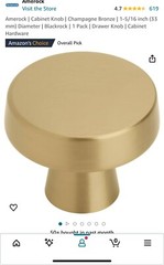 11 Pack Amerock BP55277CZ Cabinet Pull Champagne Bronze | 5-1/16-inch (128 mm)