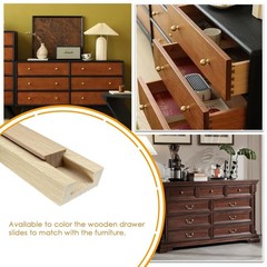 Wood Drawer Slides Center/Bottom/Classic Mounted, 15.7 Inches Wooden Dresser …