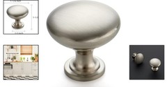 Modern 30-Pack Brushed Nickel Cabinet Knobs, 1-1/6 Inch – Versatile Style