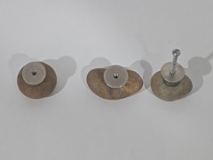 Set of 3 Irregular Stone / Rock Cabinet Pulls Drawer Handle Dresser Door
