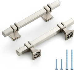 Matte Black Pulls Cabinet Handles 3 Inch 30 Pack | Zinc-Alloy,Screws Included, M