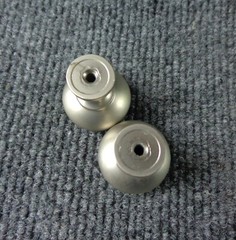 Set of 6 Brushed Nickel Knob Mushroom Shape Kitchen Cabinet Drawer Pull Handle
