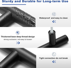 30 Pack Cabinet Handles Matte Black Cabinet Pulls with 3 Inch Hole Center, Stain