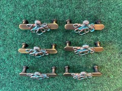 Octopus Drawer Knobs Pulls Set of 6 Brass Cabinet Hardware 4” Free Shipping