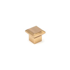 1-5/16 In. (34 Mm) Classic Aurum Brushed Gold Square Cabinet Knob