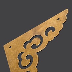 4Pcs Wood Case Chest Table Cabinet Flat Corners Bracket Protector Guard Hardware