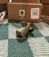 16 Rejuvenation Massey Cabinet Knobs Aged Brass Damaged Box New