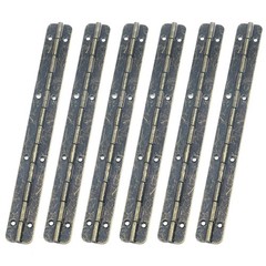 6 Pack Antique Bronze Metal Piano Hinge Long Folding Butt Door Hardware 5.9 Inch