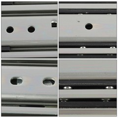 1 Pair Locking Drawer Slides 36 Inch Lock & Full Extension 500 lbs Load Capacity