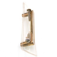 Vintage Washington Stellar Polished Brass 3″ Ctr. Cabinet Bar Pull Handle 1371-3