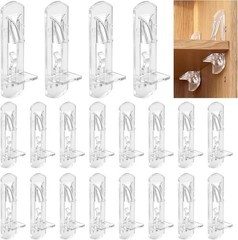 Plastic Locking Shelf Support Pegs, 5mm Self-Locking Shelf Pins for 3/4 inch (20
