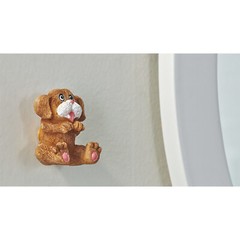 Brown Puppy Dog Kitchen Bathroom Cabinet Drawer Door Hardware Knob 2-11/16″