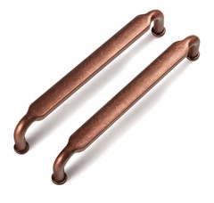 Goo-Ki )2) 6 Packs 5” Hole Center Cabinet Pulls Antique Copper Zinc Alloy Handle