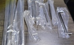 Brand New 24 Brushed Nickel Cabinet Handles Pulls Sizes 5″ and 13″