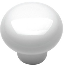 Hickory Hardware P630-W 1-3/8″ English Cozy Cabinet Knob – White