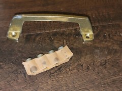 Vintage Amerock Sash Lift Window Handle 228-1 Brass tone