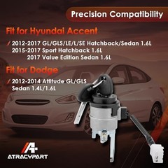 Ignition Lock Cylinder Switch with Keys, Compatible with 12-17 Hyundai Accent